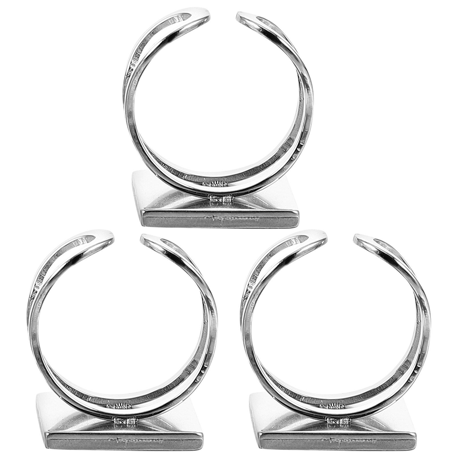 Ring Set Adjustable - 3 sztuki regulowanych kwadratowych podstawek na