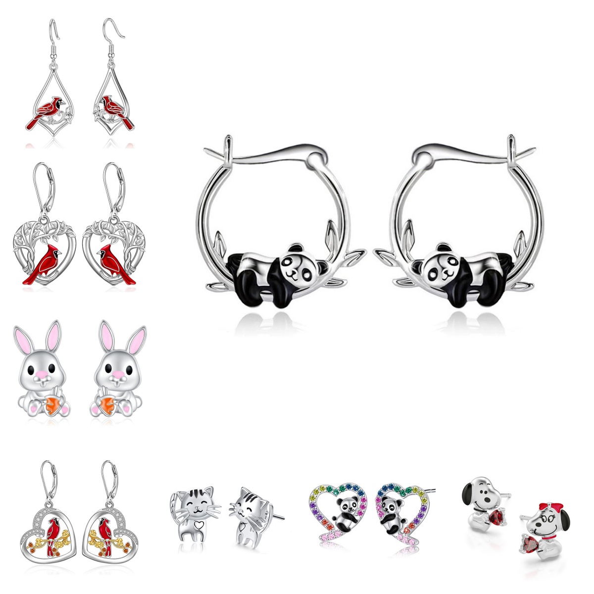 Women Accessories Drawing - Urocze europejskie i amerykańskie kolczyki w