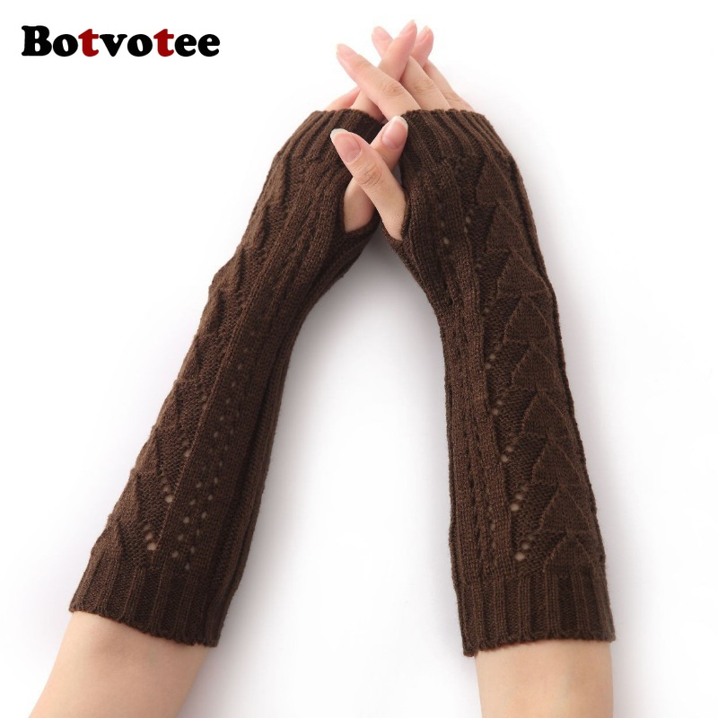 Women'S Y2K Accessories - Botvotee dla kobiet, zimowe dzianinowe rękawiczki