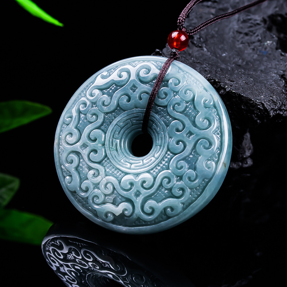 Women'S Accessories Jewelry - Naturalny birmański jadeitowy wisiorek w kształcie