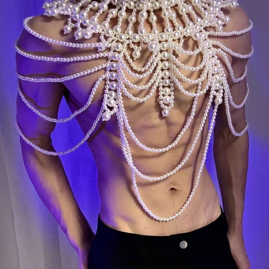 Women Accessories Chain - Halloweenowy Cosplay Męski Zespół Muskularny Sportowy