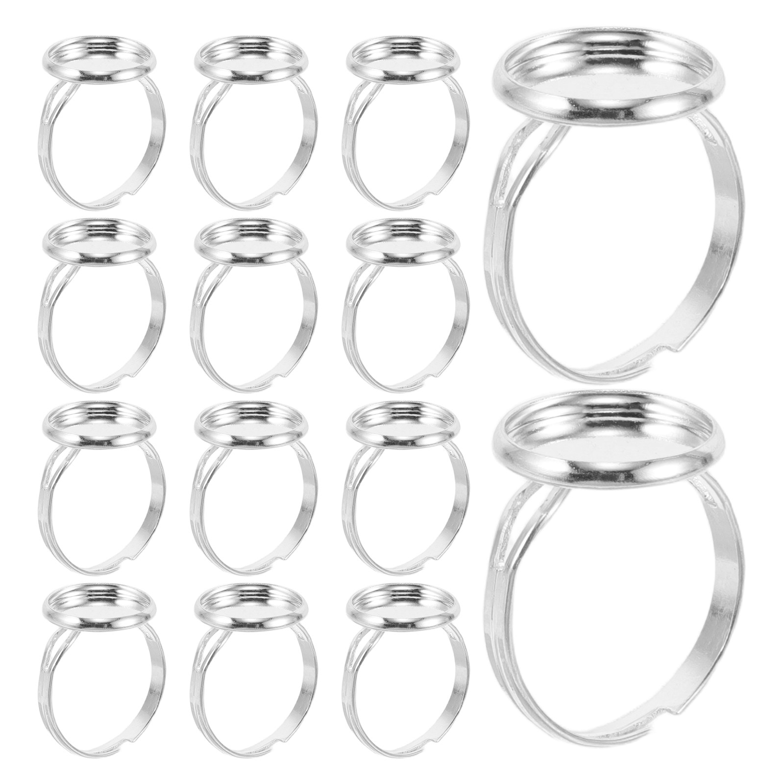 Ring Set Adjustable - 60 szt. Regulowanych Bazy Pierścionków, Puste