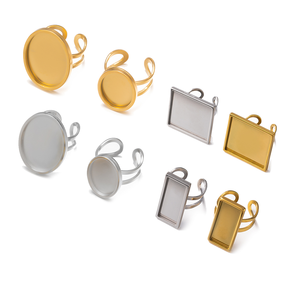 4 szt. Ze stali nierdzewnej zł – Ring Set Adjustable recenzja i cena