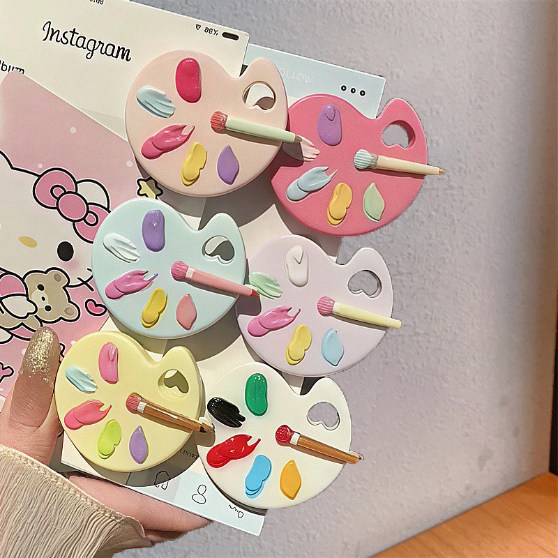 Klips do włosów w stylu palety – Women Accessories Drawing recenzja i cena