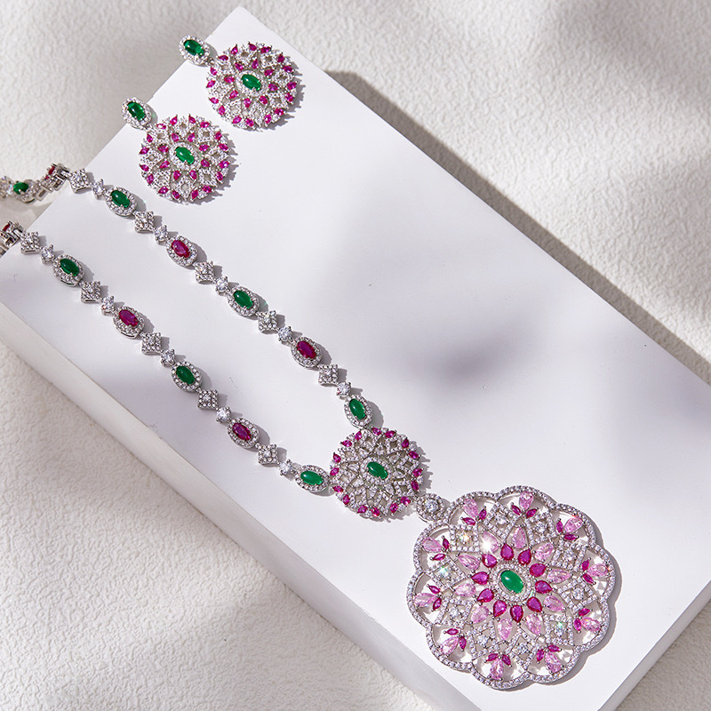 Zestaw biżuterii ślubnej AY Fa – Women Accessories Uae recenzja i cena