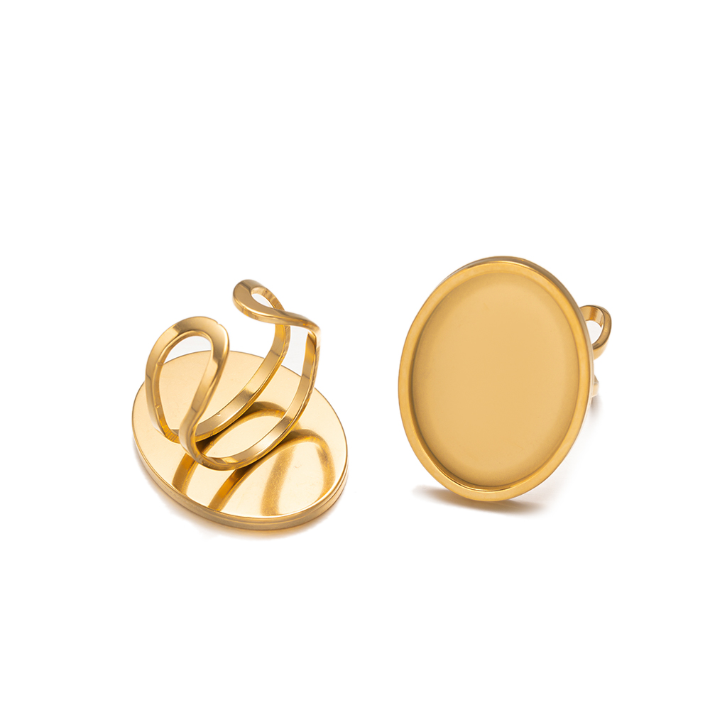 4 szt. Kwadratowa owalna pusta – Ring Set Adjustable recenzja i cena
